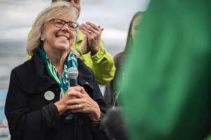 Green Party leader Elizabeth May plans to step down as leader in the next election. (Cloe Logan photo)